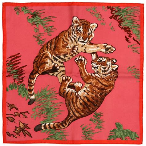 hermes scarf tiger